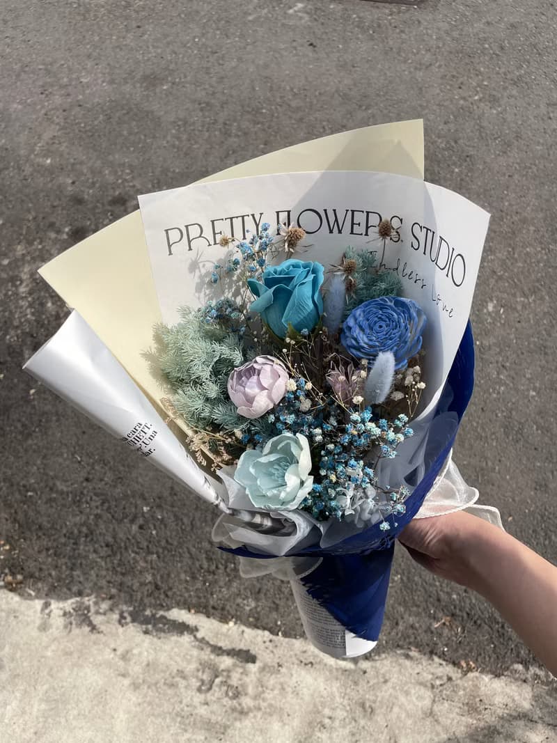 Time flower蒔花/乾燥花束/情人節禮物/七夕禮物/母親節花束/情人