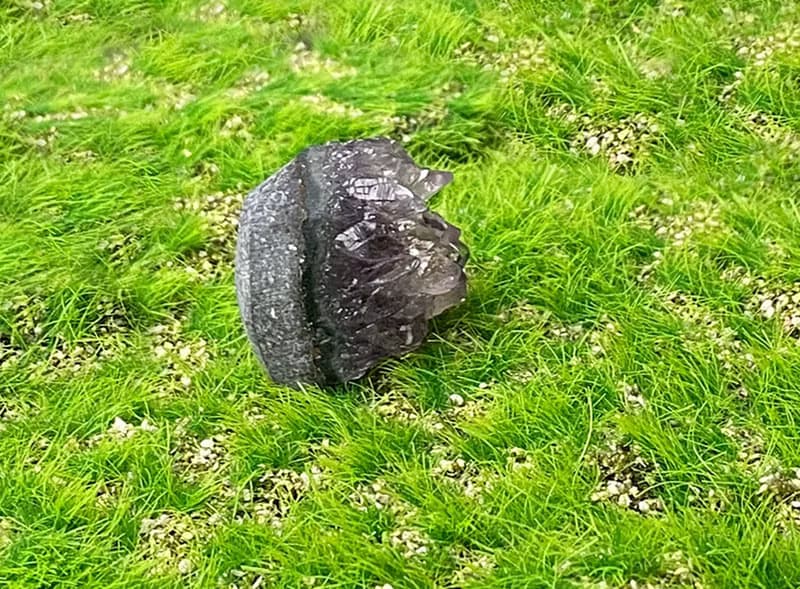 小小能量擺件-天然可愛小小迷你紫大牙紫晶鎮 紫水晶 療癒 招財
