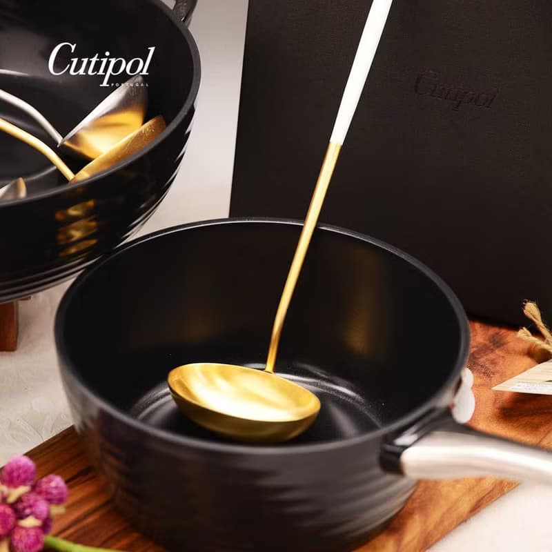 葡萄牙 Cutipol GOA系列白金29.5cm大湯勺