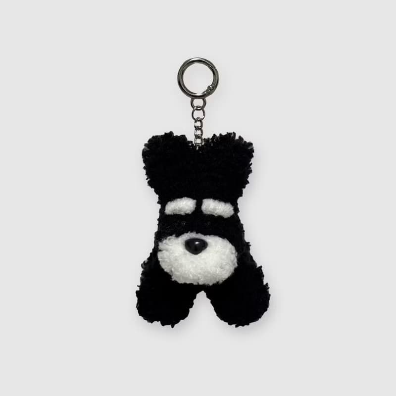 Schnauzer PIPI keyring-black