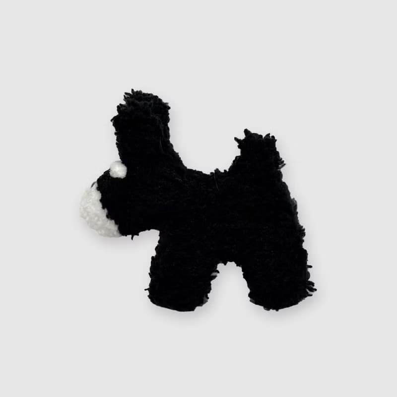 Schnauzer PIPI keyring-black