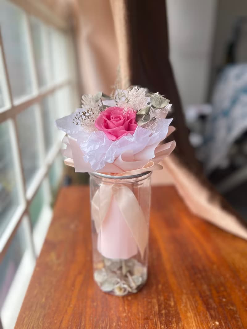 永生花教師節花束 情人禮物 永生玫瑰花束 情人小花束 女朋友禮物