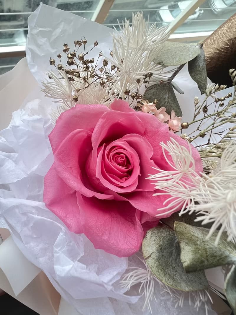 永生花教師節花束 情人禮物 永生玫瑰花束 情人小花束 女朋友禮物