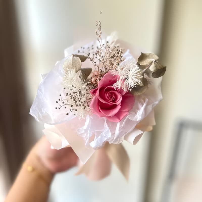 永生花教師節花束 情人禮物 永生玫瑰花束 情人小花束 女朋友禮物