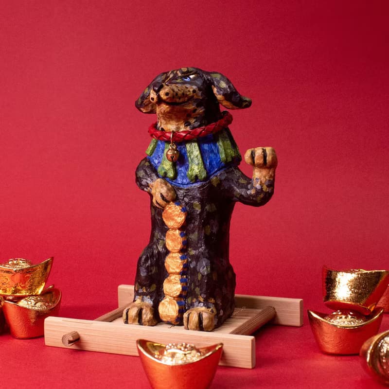 招財黑四目長狗Lucky DooooooG/招財狗/臘腸狗/畢業禮物