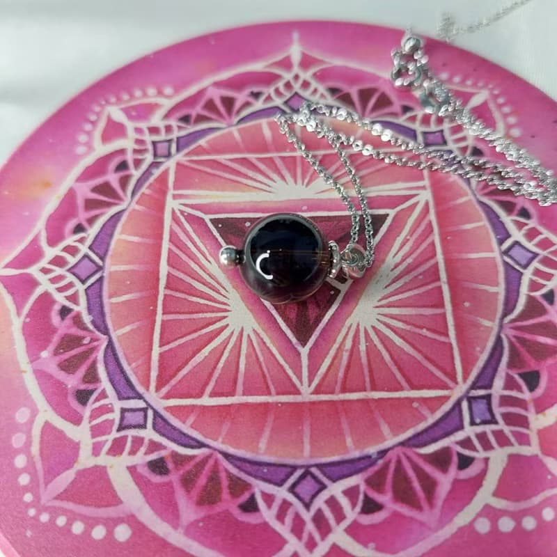 天然煙水晶項鍊