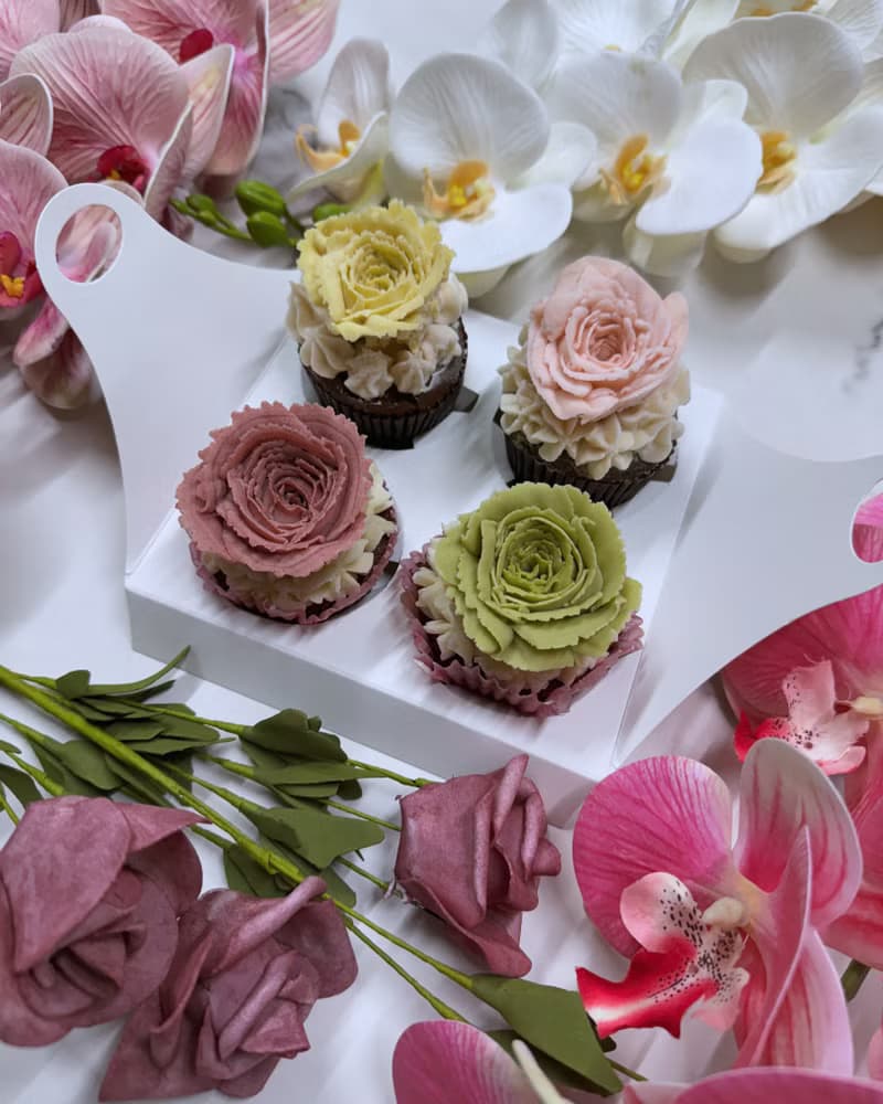 AY baker 限時 免費花束包裝 韓式裱花杯子蛋糕 cupcake
