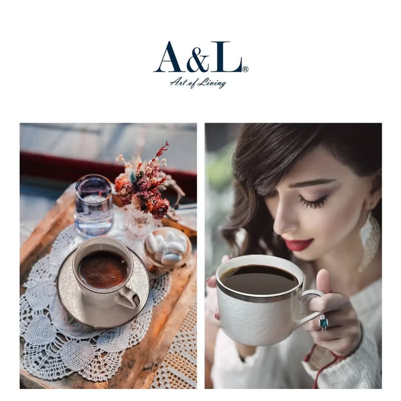 一杯子的天長地久【A&L】皇家典藏 骨瓷咖啡杯對杯禮盒