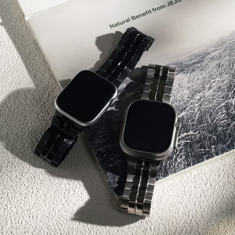 Apple watch - 雙向方塊鈦金屬 蘋果專用錶帶