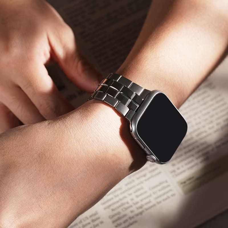Apple watch - 雙向方塊鈦金屬 蘋果專用錶帶
