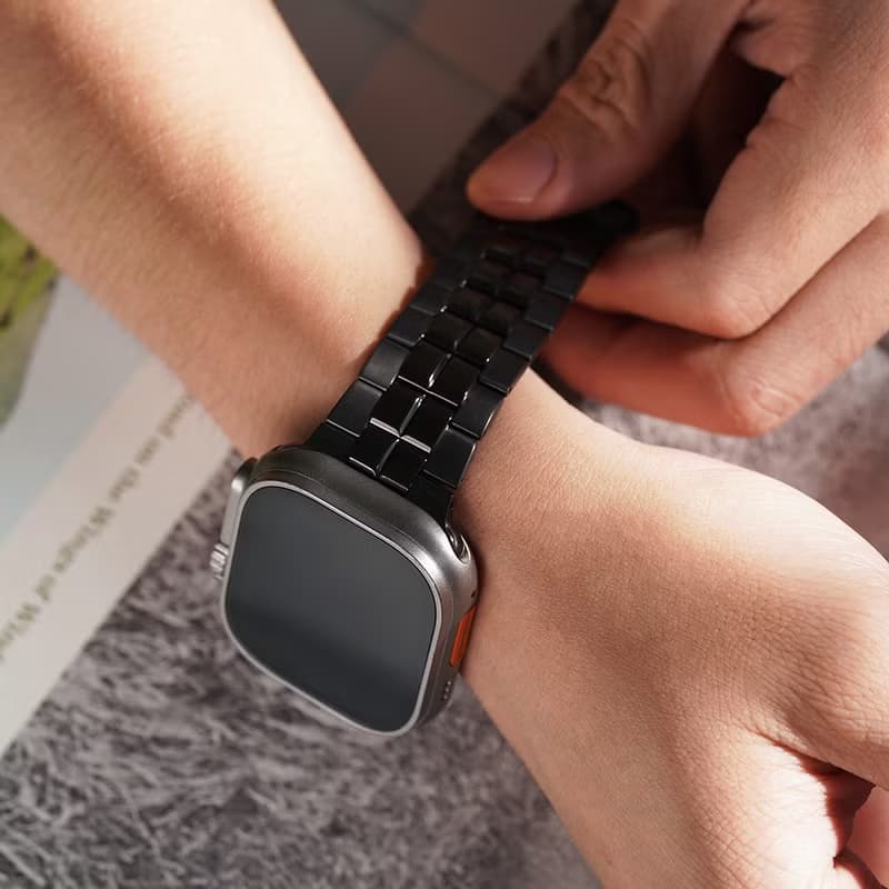 Apple watch - 雙向方塊鈦金屬 蘋果專用錶帶