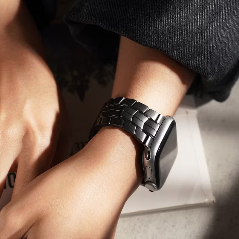 Apple watch - 雙向方塊鈦金屬 蘋果專用錶帶