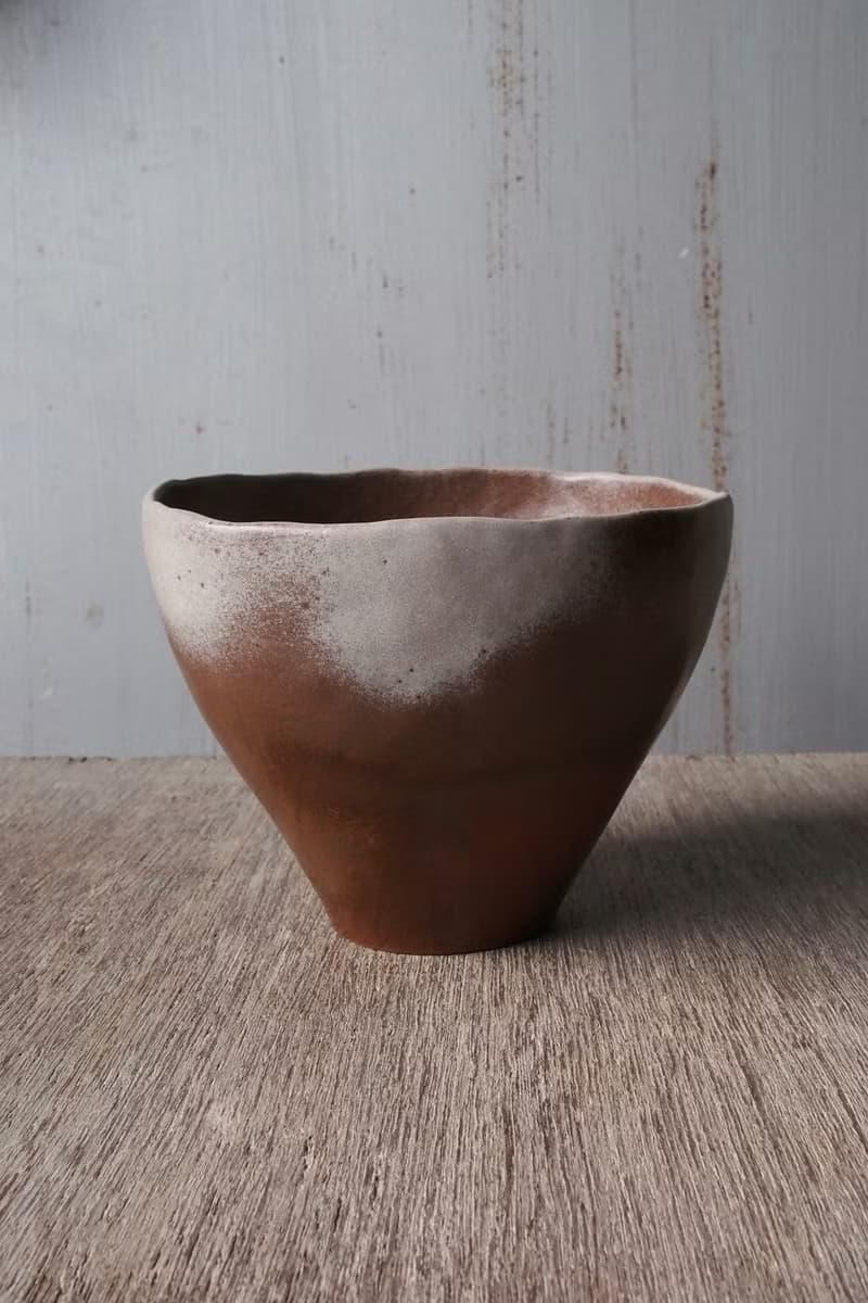 日式餐碗 / 陶瓷器皿 _ 紅褐