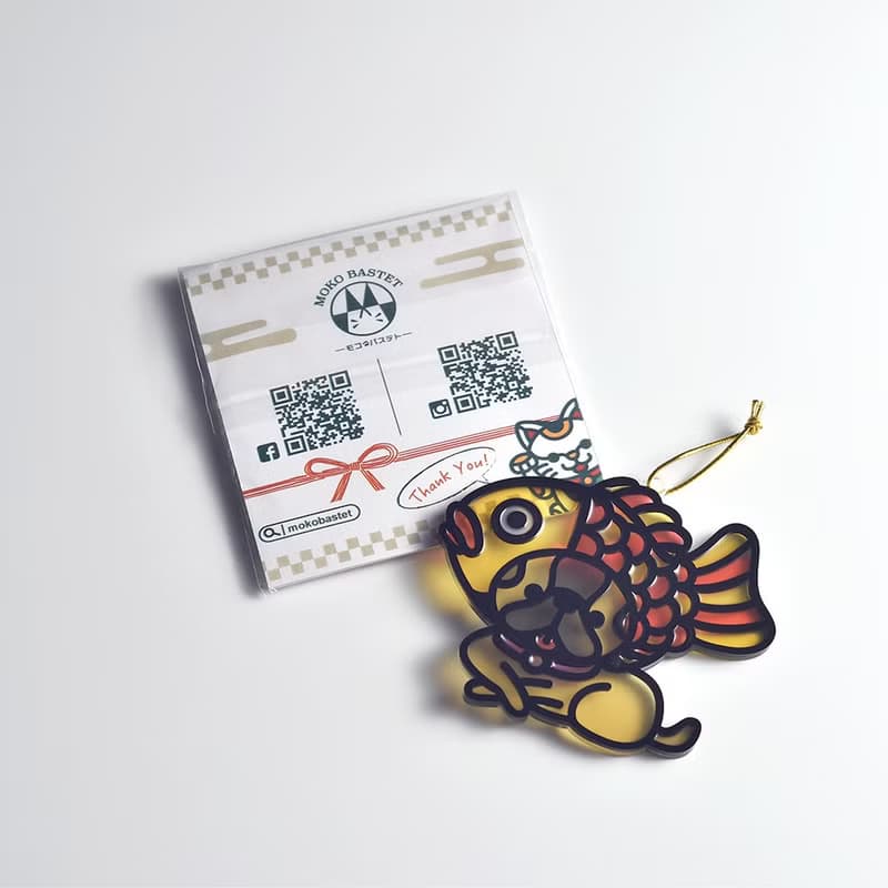鯛魚燒 鯛魚狗 掛飾 / 匙扣  l 龍年 福貼 揮春 春聯 招財