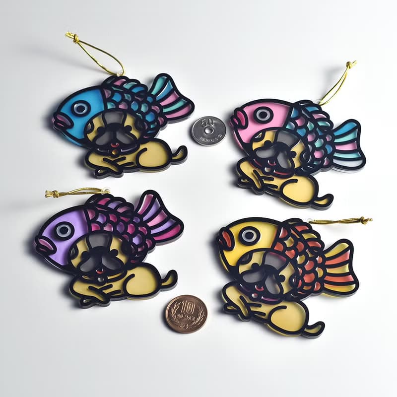 鯛魚燒 鯛魚狗 掛飾 / 匙扣  l 龍年 福貼 揮春 春聯 招財