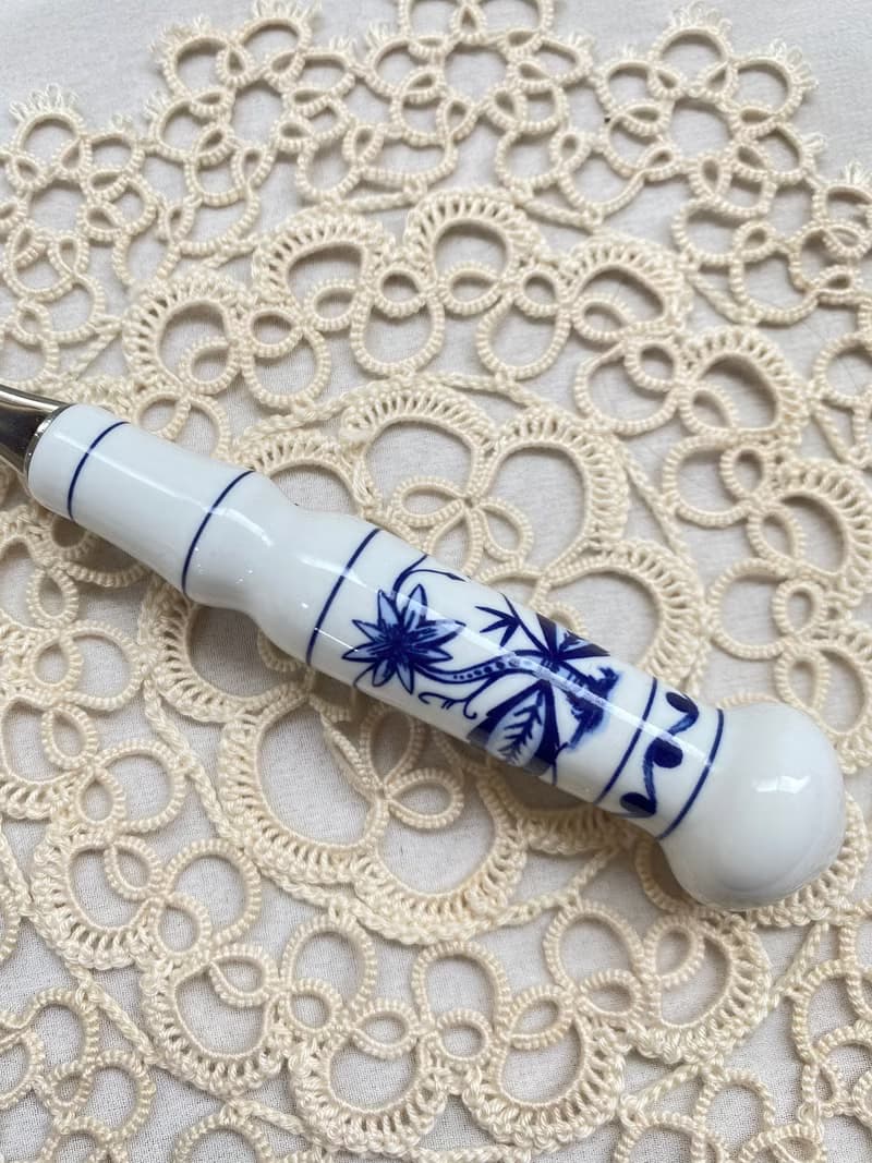 【好日戀物】德國DDR 洋蔥圖案陶瓷柄不銹鋼叉子餐具系列儀式感