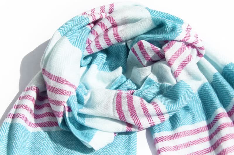 喀什米爾Cashmere 針織圍巾 純羊毛圍巾 手織圍巾 編織圍巾-希臘