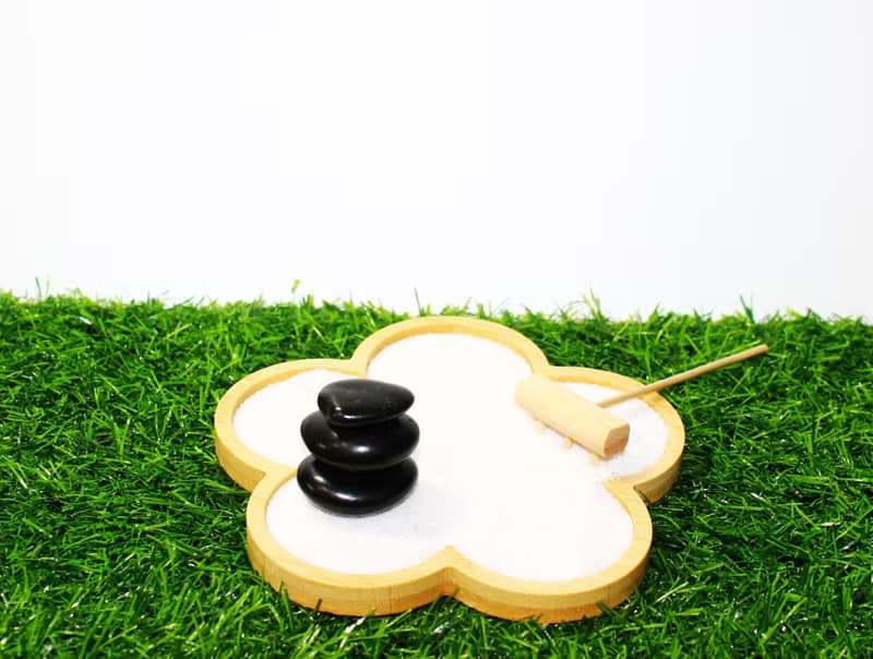 DIY手作材料包 居家迷你禪庭園 枯山水 花花款(含教學電子檔)