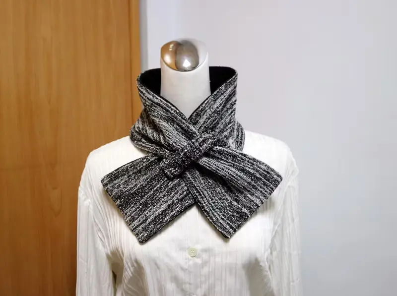 可調式短圍巾.scarf 保暖圍脖 雙面雙色 大人.小孩均適用