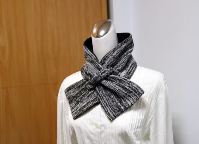 可調式短圍巾.scarf 保暖圍脖 雙面雙色 大人.小孩均適用