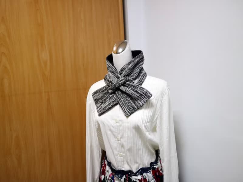 可調式短圍巾.scarf 保暖圍脖 雙面雙色 大人.小孩均適用