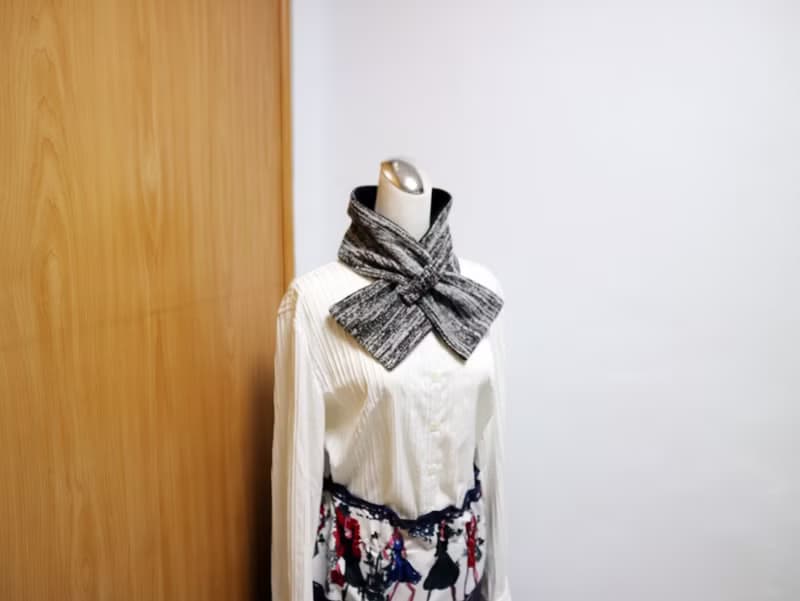 可調式短圍巾.scarf 保暖圍脖 雙面雙色 大人.小孩均適用