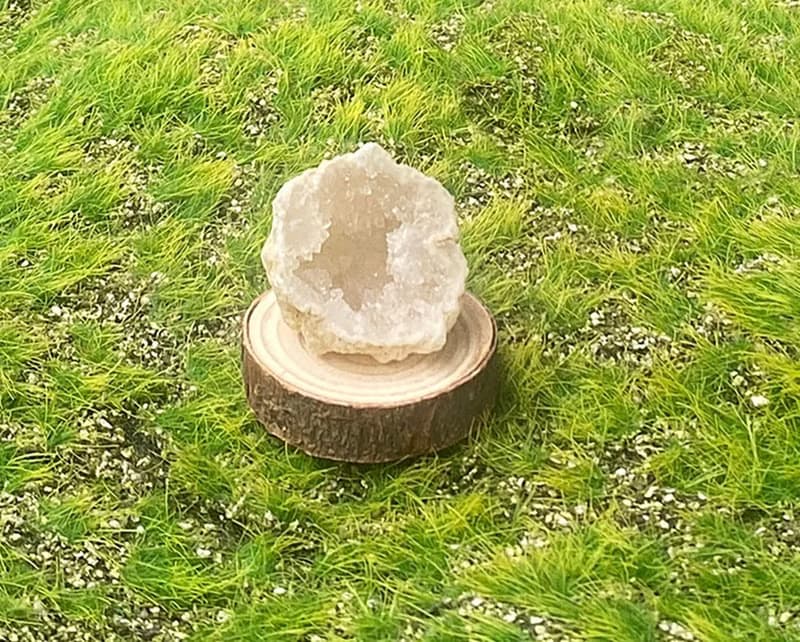 天然原礦可愛招財白晶洞 財運水晶 快速出貨 辦公室擺件 風水擺件