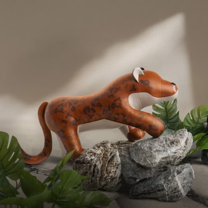 【新品門擋】花豹 Leopard Ray 皮革造型擺飾 | 喬遷禮 開業 豹富