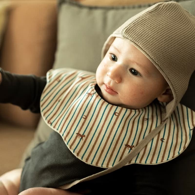 新色上市 日本彌月禮【圍兜兜 吊帶褲80】男女寶寶 有機棉