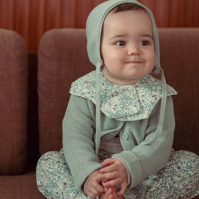 新色上市 日本彌月禮【圍兜兜 吊帶褲80】男女寶寶 有機棉