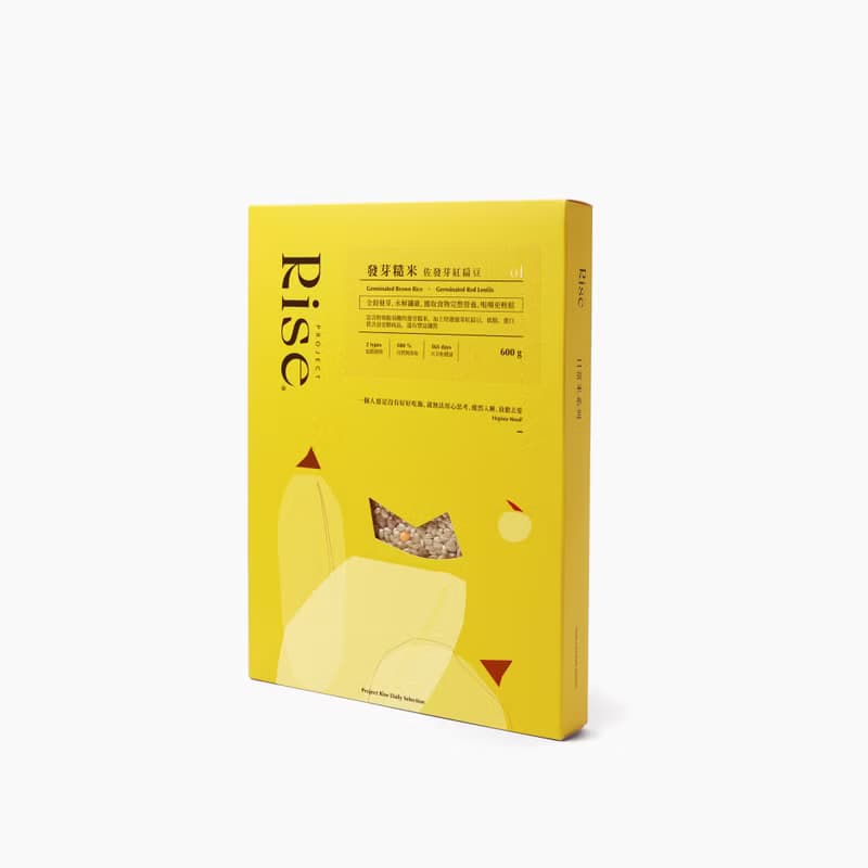 RISE【發芽米佐紅扁豆】健康伴手禮 - 好眠、高蛋白 (附提袋)