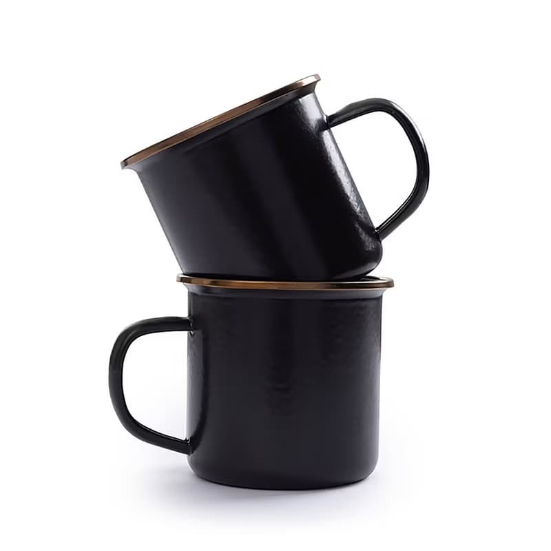 【兩入一組】Barebones CKW-343 琺瑯杯組 / 炭灰(14oz)