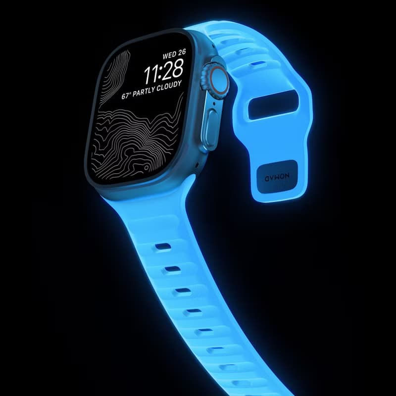 【美國NOMAD】Apple Watch專用運動風FKM橡膠錶帶-49/46/45mm