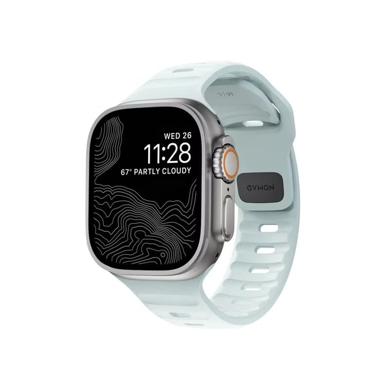 【美國NOMAD】Apple Watch專用運動風FKM橡膠錶帶-49/46/45mm