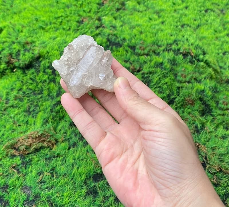 能量擺飾-天然原礦白水晶簇 消磁淨化 療癒 開運 淨化 財運