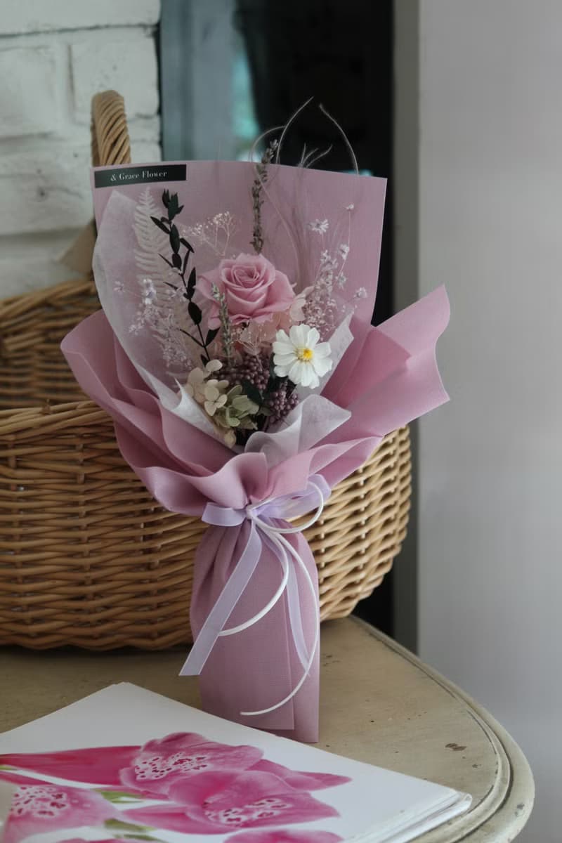 【戀愛氛圍】永生玫瑰花束/七夕告白/生日送禮/祝賀花禮/永生花