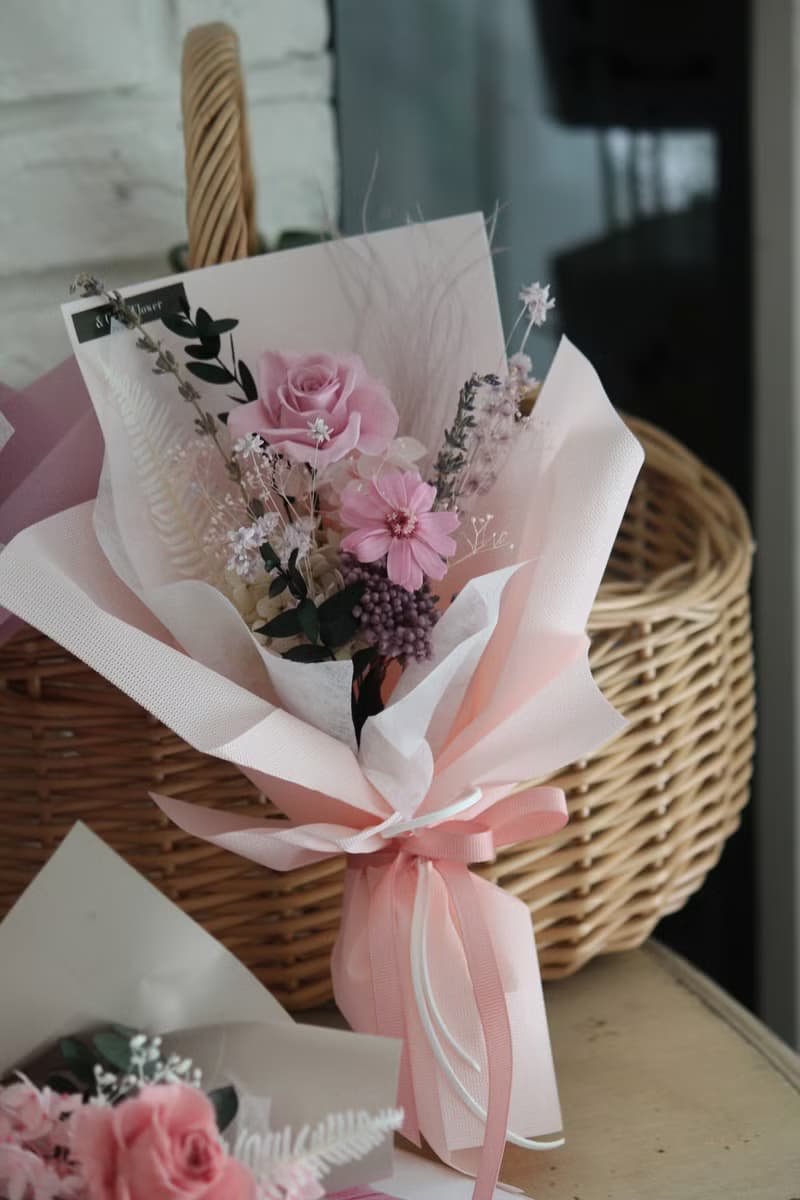 【戀愛氛圍】永生玫瑰花束/七夕告白/生日送禮/祝賀花禮/永生花