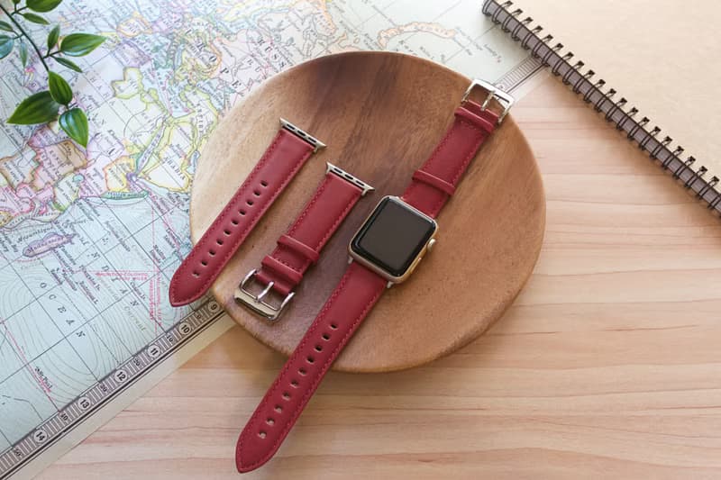 當日出貨 AppleWatch 義大利真皮手工錶帶 全系列 免費刻字包裝