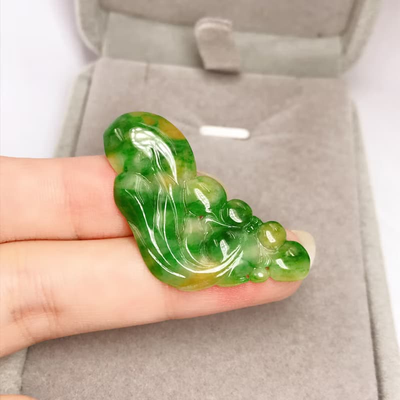 老三彩翡翠金魚 | 天然緬甸玉A貨翡翠 | 送禮