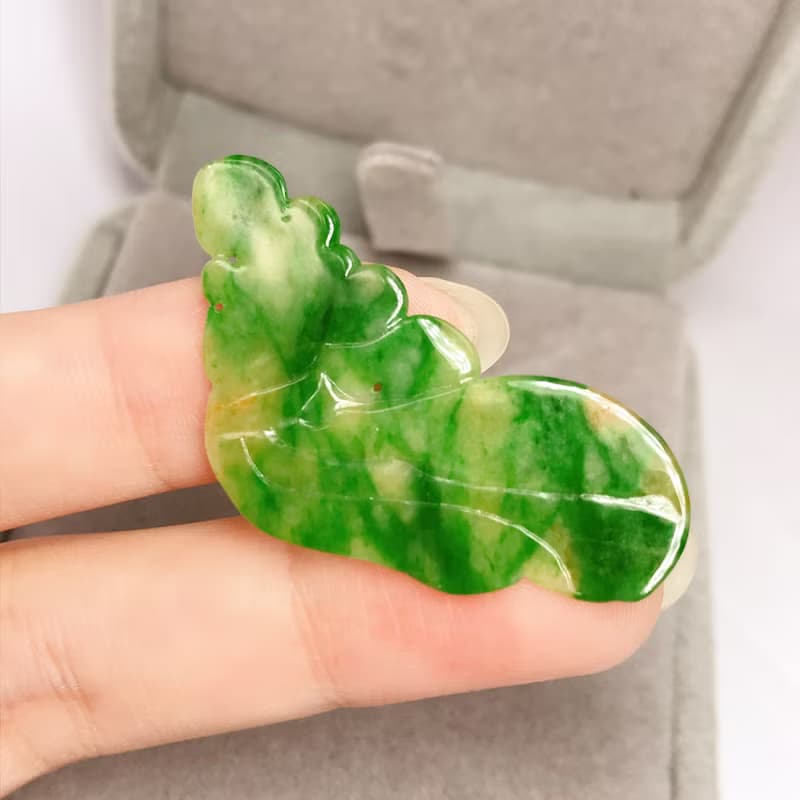 老三彩翡翠金魚 | 天然緬甸玉A貨翡翠 | 送禮