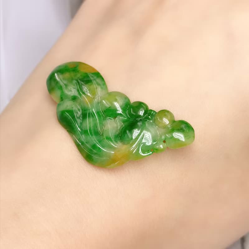 老三彩翡翠金魚 | 天然緬甸玉A貨翡翠 | 送禮