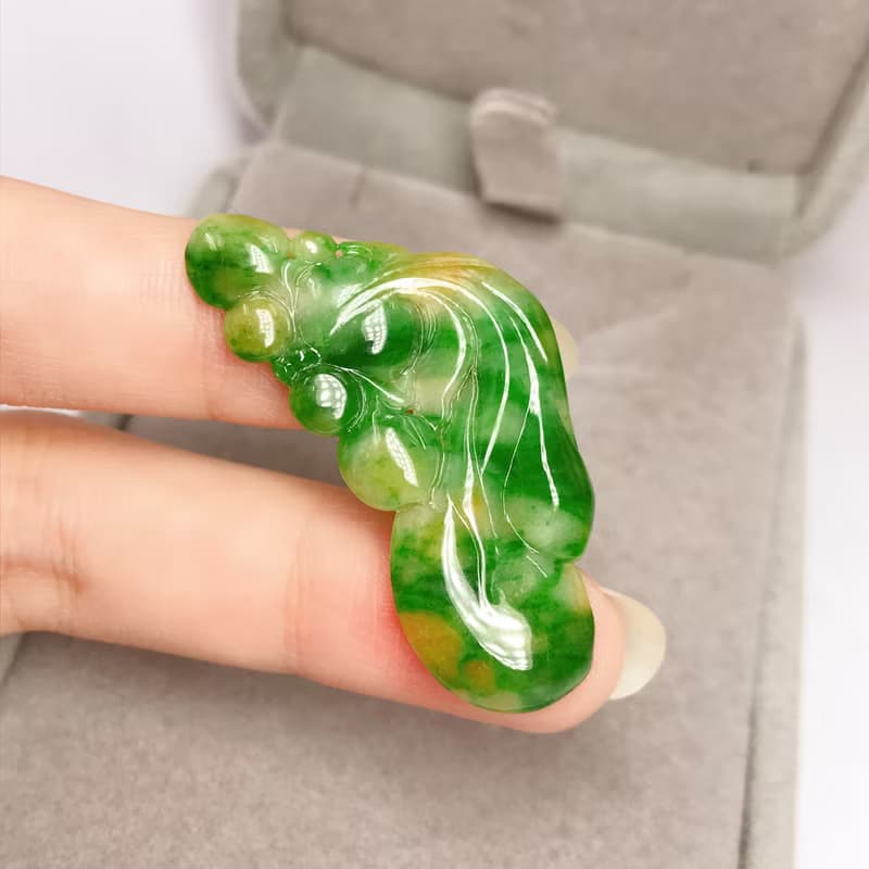 老三彩翡翠金魚 | 天然緬甸玉A貨翡翠 | 送禮