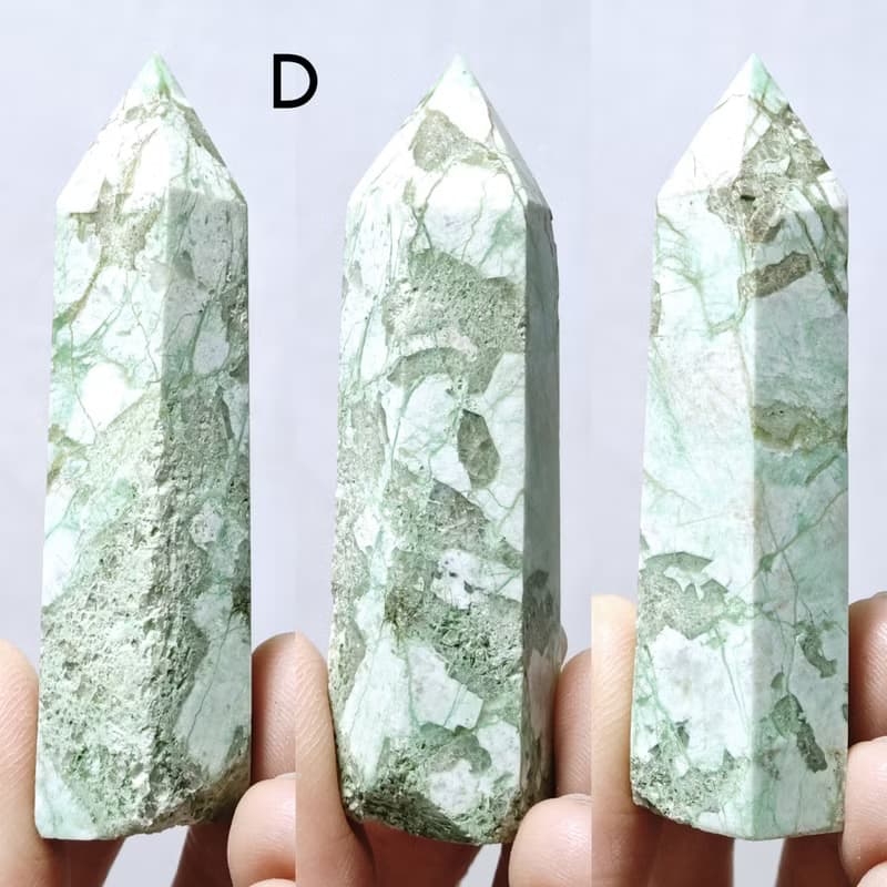 稀有綠月光石 收藏 一柱擎天 事業成功 招財 心輪 靈性 晶柱 禮物