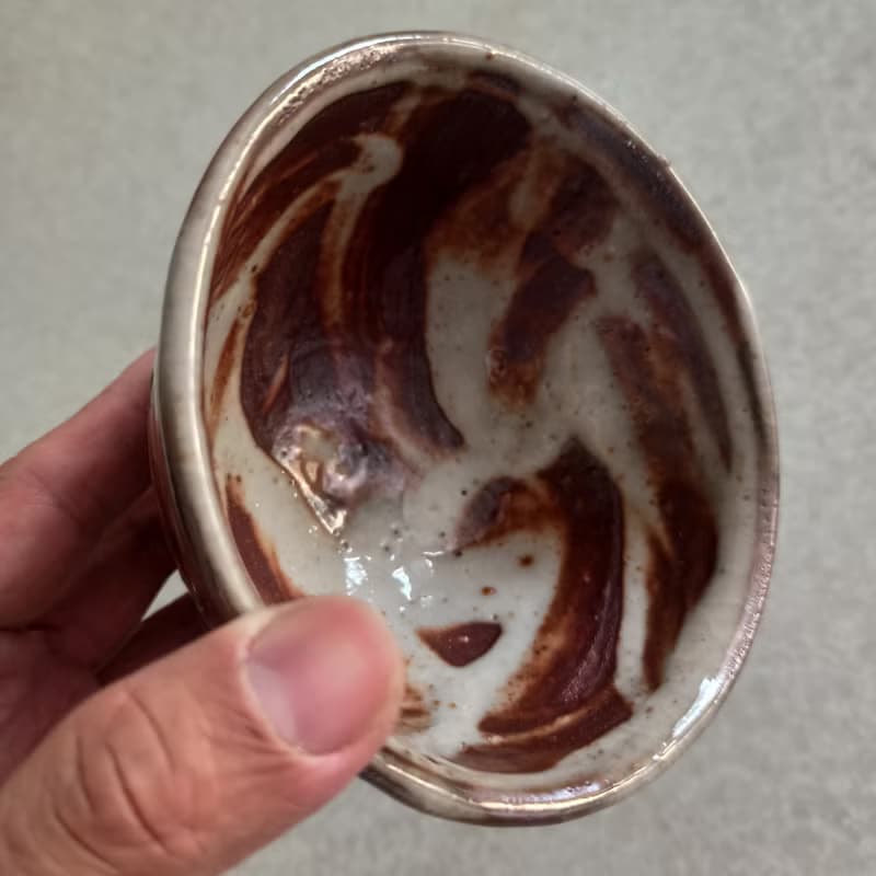 志野釉茶碗陳炫亨手創炫茶碗