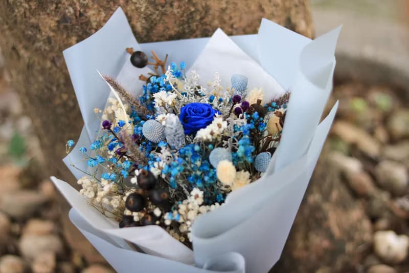 高質感乾燥花束