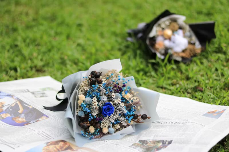 高質感乾燥花束