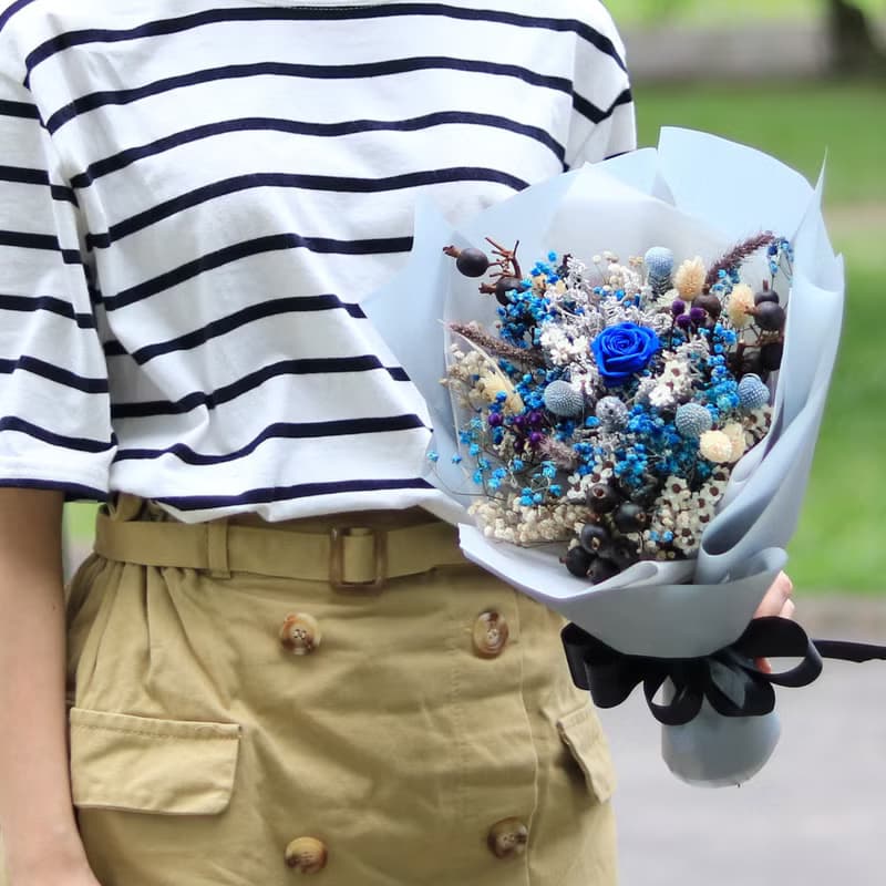 高質感乾燥花束