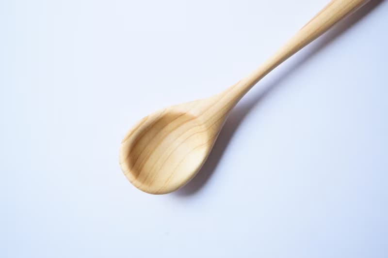 木のデザートスプーン, ひのき