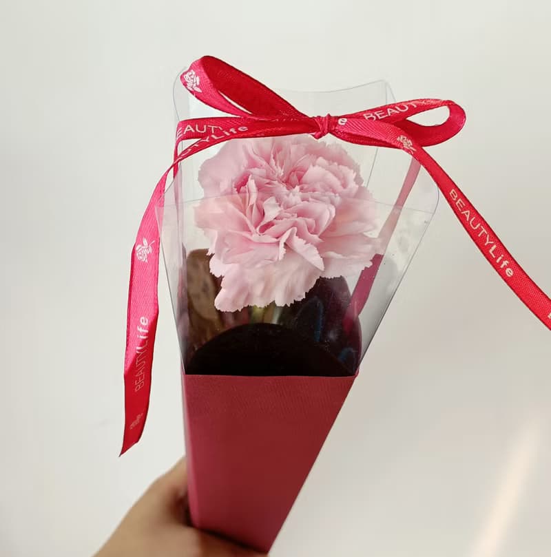 玫瑰康乃馨鮮花花束禮物 永生乾燥花工商企業贈品七夕情人節花束