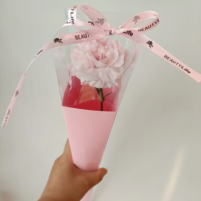 玫瑰康乃馨鮮花花束禮物 永生乾燥花工商企業贈品七夕情人節花束